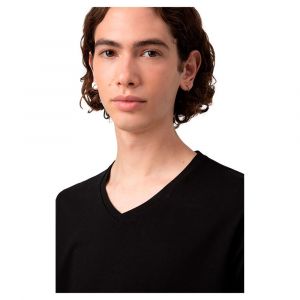 Hugo Boss Hugo T-shirt &agrave; Manches Courtes V Neck S Black