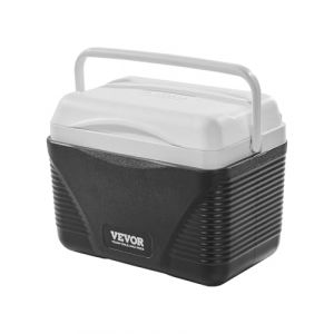 VEVOR Glacière Rigide Isotherme, Réfrigérateur Portable de 8,5 QT 8 L, Sac Isotherme avec Rétention de Glace, avec Poignées Robustes, Léger, Idéal pour Pique-niques, Camping, Courts Voyages, Noir