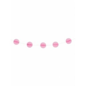 Unique Party Guirlande boules alvéolées rose clair Taille Unique