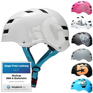 SkullCap Skateboard & BMX Casque De Vélo pour Adultes - Sapphire, Taille: 55-58 cm