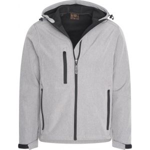 Veste d'ext&eacute;rieur Cappuccino Italia - Softshell avec capuche, imperm&eacute;able et coupe-vent - Taille XL - Gris