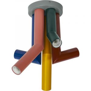Osram Decor Straw Plafonnier décoratif, 5 têtes, avec culot E27, métal, IP20, multicolore
