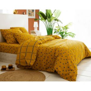 Taie d'oreiller MAX jaune en coton