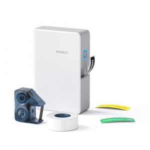 NIIMBOT Étiqueteuse Portable B18, Connexion Bluetooth sans Fil, édition Mobile, Prise en Charge de l'impression Couleur, Mini imprimante d'autocollants pour étiqueter des fichiers de Bureau, Blanc