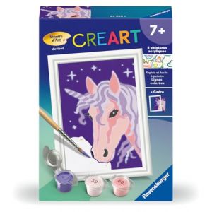 Ravensburger CreArt Kids 8x12cm : Licorne à criniere violette