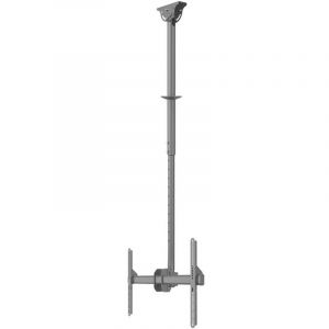 NeoMounts CL35-440BL16L Support de plafond pour &eacute;cran de 37-70' - h106-156 cm, 150 x 200 mm, 600 x 400 mm, -25 - 0&deg;, -180 - 180&deg;, 3&deg;, Noir