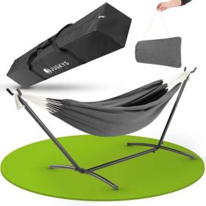 Juskys Hamac Paya - Anthracite - Base et sac de rangement inclus