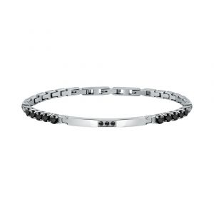 Morellato Bracelet pour homme en Acier serti de cristal - 0.021 g - taille : 22CM - SAEV47