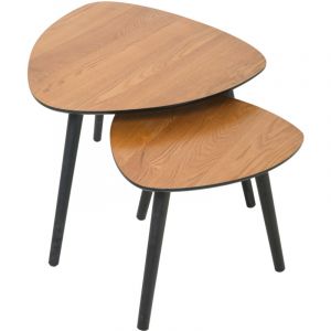 Svita - erin Lot de 2 tables d'appoint petites tables basses en bois