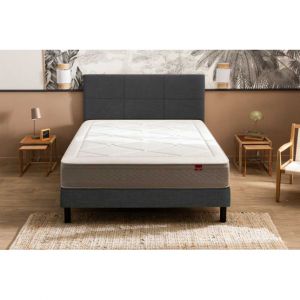 Epeda Ensemble Échappée + Sommier Confort Medium 180x200 - Double Sommier