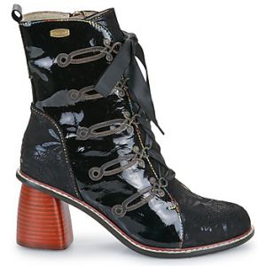 Laura Vita Bottines Evcao 311 Femme - Noir En Cuir Et Tissu - 37