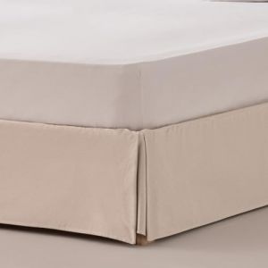 Housse de canapé en coton de 30 cm de haut écru 80x200 cm