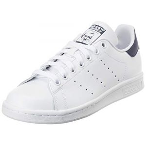 Image de Adidas Stan Smith, Baskets Femme, Blanc (Footwear White/Footwear White/Collegiate Navy 0), 40 EU
