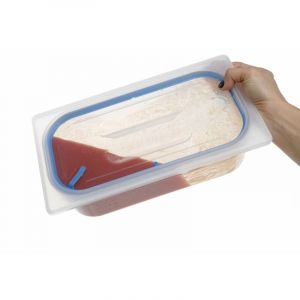 Hendi Couvercle Gastronorme &agrave; Fermeture Herm&eacute;tique - gn 1/6 - Transparent