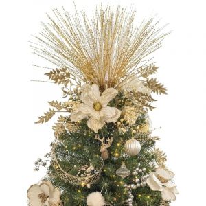 Branches de No&euml;l artificielles pour d&eacute;coration, 20 pi&egrave;ces, 67 cm, dor&eacute;es