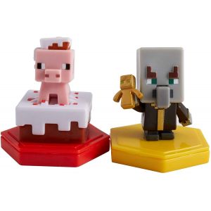 Mattel Minecraft - Boost Mini Figure 2-Pack - Pigging Out Pig & Undying Evok