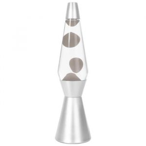 Lampe à Lave i-Total XL1785 - Design Rétro - Verre, Cire - Blanc, Gris