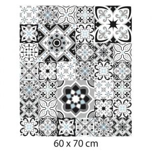 Signaletique.biz France - Cr&eacute;dence cuisine adh&eacute;sive autocollante greyblue - 60 x 70 cm &ndash; Id&eacute;al fond de hotte