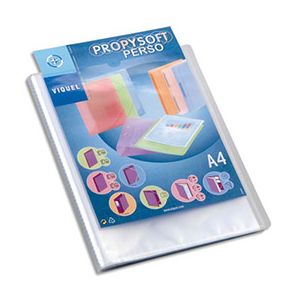 Image de Viquel Protège document personnalisable Silky Touch - 20 pochettes/40 vues - coloris givré