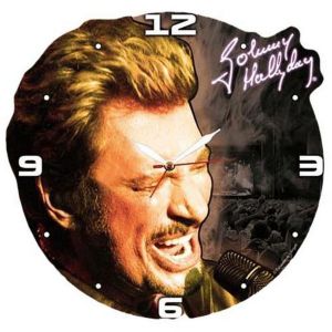 Image de United Labels Horloge bois Johnny Hallyday black