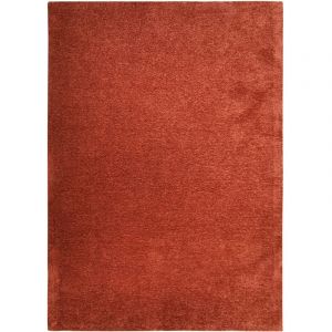 Thedecofactory Tapis lumineux et doux rouge argile 120x170