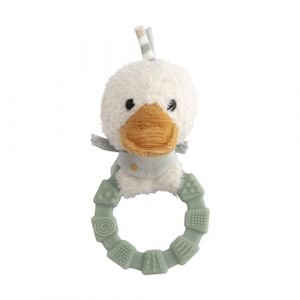 Sterntaler Hochet Edda Lou avec hochet, anneau de préhension en silicone avec surface structurée, aide à la dentition pour garçons et filles