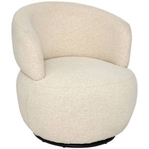 Atmosphera Fauteuil pivotant Sileo argile