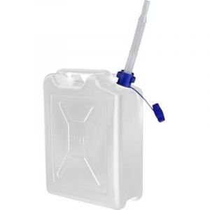 Image de Pressol Jerrycan bidon essence carburant en polyethylene double compartiment avec bec flexible