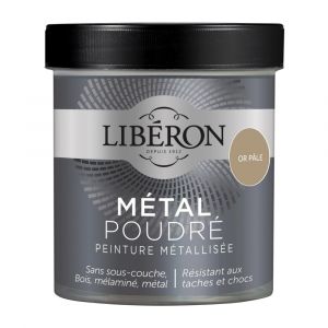 Image de Liberon Peinture Métallisée Métal Poudré Mat Or Pale 0,5L