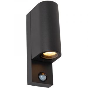 Lucide ZARO IR Spot mural Extér.-Noir-2xGU10-7W-IP65