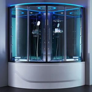Baignoire balnéo douche hammam d'angle OMEGA 150S