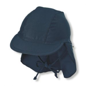 Sterntaler Casquette &agrave; visi&egrave;re avec protection du cou marine - Taille 53 cm