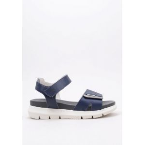 Fluchos Pour femme. Hellen F1708 sandales en cuir marine -Hauteur 5cm