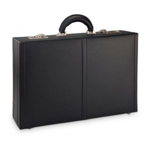 Monolith Malette Attaché-case 41350MN avec Serrure à code et Base extensible, Longueur 47 cm, Noir