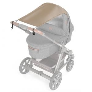 Zamboo Pare Soleil Poussette Universelle Bebe, Protection UV 50, Voile Pare-Soleil Landau Reglable, Canopy Flexible avec Fonction S