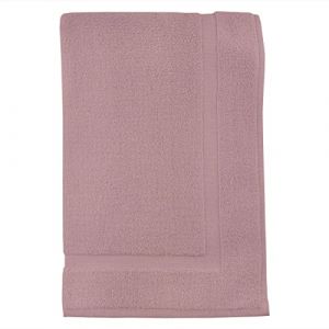 Image de Soleil d'Ocre Tapis de bain en coton 800 gr/m2 LAGUNE rose, par