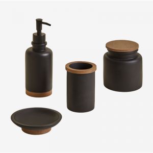 Ensemble de salle de bain en résine Canen SKLUM Noir 1 cm