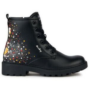 Geox J Casey Girl Bateau &agrave; Cheville, Black Multicolor, 28 EU