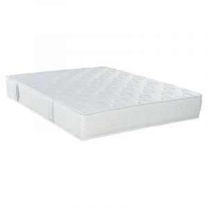 Essenzia Matelas SPRING 600 Ferme 200x210 STRETCH Ressorts - Blanc