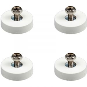Antarion Jeu de 4 Aimants pour Fixation Antenne Omnidirectionnelle - Blanc
