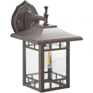 Beliani Lampe murale pour l'extérieur HERIOT Noir