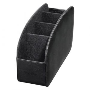 Hama Porte-t&eacute;l&eacute;commande 'Major4' (Support de Rangement pour 4 t&eacute;l&eacute;commandes, 4 compartiments, Organiseur Multifonction bureau, salle de bain, table de chevet, stylos, t&eacute;l&eacute;phone, lunettes) Noir