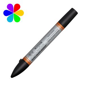 Winsor & Newton Marqueur d'aquarelle double pointe 074 - Terre de Sienne br&ucirc;l&eacute;e