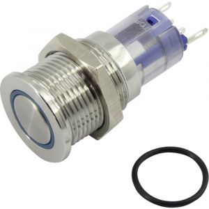 Tru Components Bouton poussoir anti vandalisme 1303028 48 V/DC 2 A 1 x Off/(On) IP65 momentané 1 pc(s)