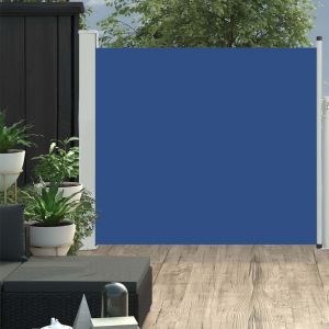 VidaXL Auvent Latéral Rétractable de Patio Bleu 100x300 cm