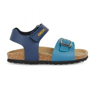 Geox Bébé garçon B Sandal Chalki Boy, Octane Navy, 22 EU
