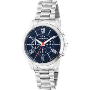 Chronostar Montre pour homme en AlliageAcier en forme de rond de forme Rond, couleur : BLEU, MAT, fonctionnalités : 3 ATM - 0.138 g - taille : #null#