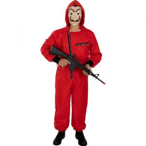 Funidelia | Déguisement La Casa de Papel pour femme et homme Voleur, Braqueur, Dalí - Déguisement pour Adultes et accessoires pour Halloween, carnaval et fêtes - Taille S - M - Rouge