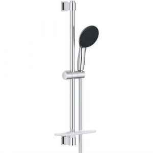 Ensemble de douche avec pommeau 2 jets barre 60cm fle ible et tablette GROHE Vitalio Sta