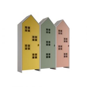 Vipack Furniture Combinaison D'armoires 3 Parties Casami Bruges jaune vert rose